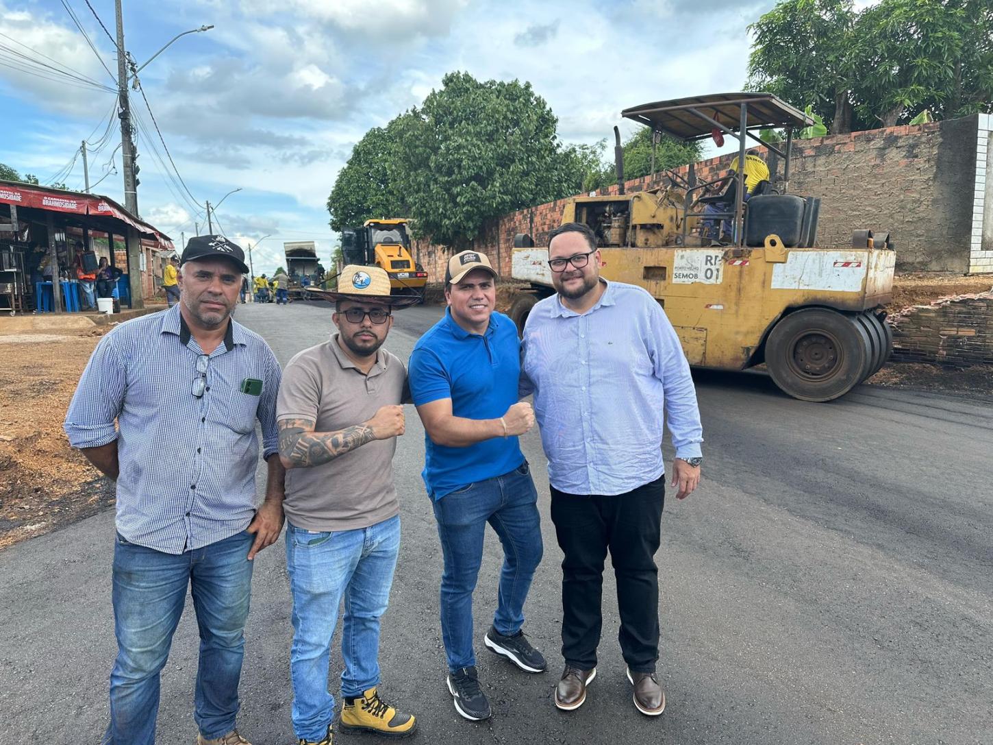 Avanço na zona sul: Rua é asfaltada após solicitação do vereador Edimilson Dourado