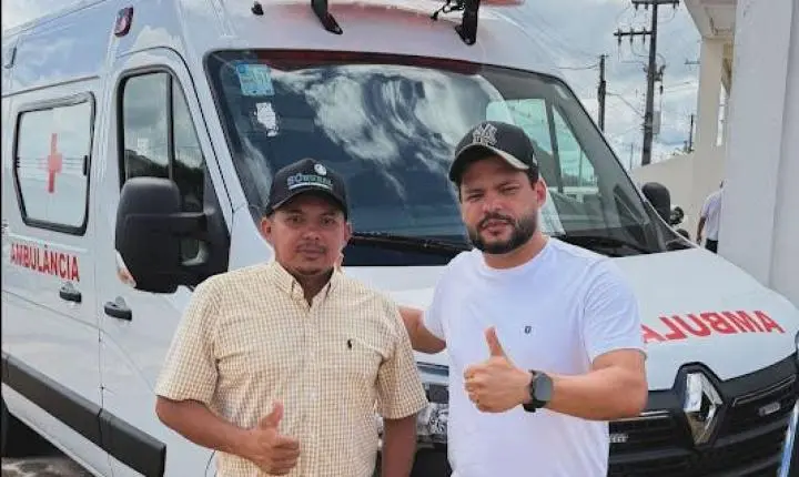 Deputado Edevaldo Neves entrega ambulância de R$ 350 mil para Machadinho d’Oeste e reforça saúde no município