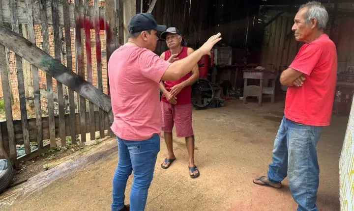 Vereador Edimilson Dourado acompanha secretário em vistoria e cobra asfaltamento de ruas no Cidade Nova