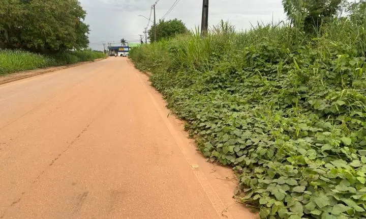 Vereador Edimilson Dourado cobra limpeza e recuperação de via pública na zona Leste de Porto Velho