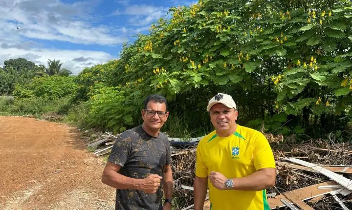 Vereador Edimilson Dourado cobra limpeza urgente em área tomada por lixo no bairro Aeroclube